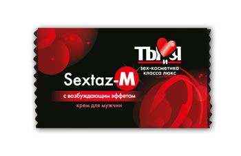 Возбуждающий крем Sextaz-M для мужчин в одноразовой упаковке - 1,5 гр. - Биоритм - купить с доставкой в Долгопрудном