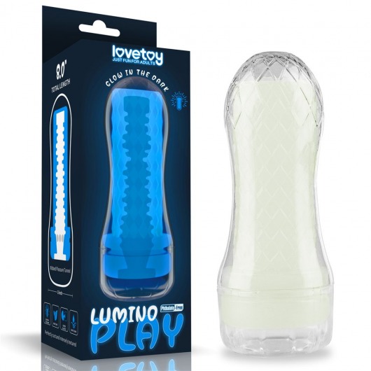 Светящийся в темноте мастурбатор Lumino Play Masturbator Ribbed - Lovetoy - в Долгопрудном купить с доставкой
