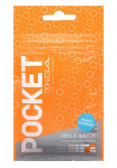 Карманный мастурбатор HEXA-BRICK - Tenga - в Долгопрудном купить с доставкой