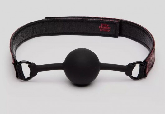 Кляп-шар на двусторонних ремешках Reversible Silicone Ball Gag - Fifty Shades of Grey - купить с доставкой в Долгопрудном