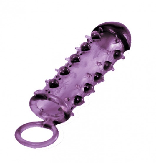 Закрытая фиолетовая насадка с пупырышками SAMURAI PENIS SLEEVE PURPLE - 14,5 см. - NMC - в Долгопрудном купить с доставкой
