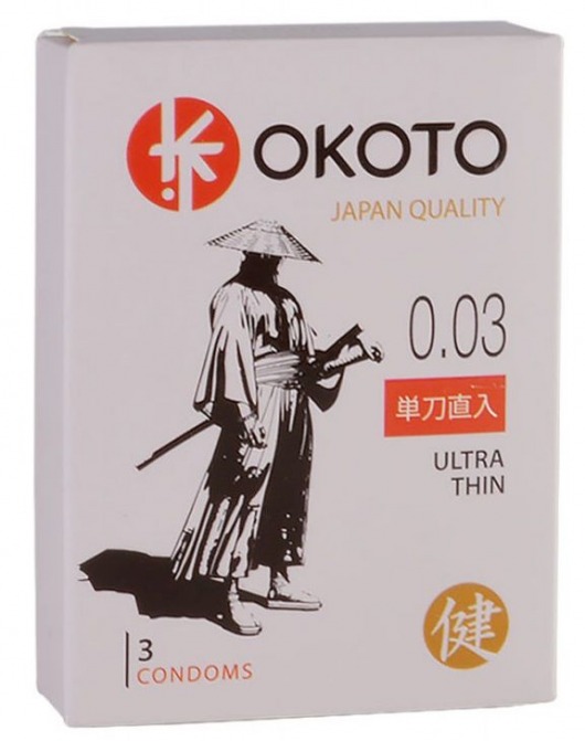 Ультратонкие презервативы OKOTO Ultra Thin - 3 шт. - Sitabella - купить с доставкой в Долгопрудном