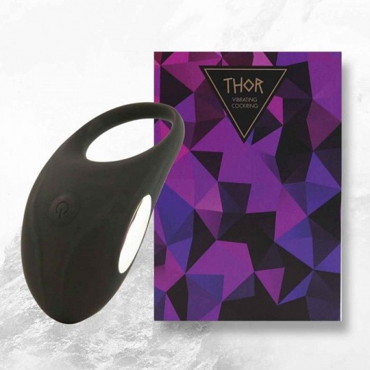 Черное эрекционное виброкольцо Thor Cockring - FeelzToys - в Долгопрудном купить с доставкой
