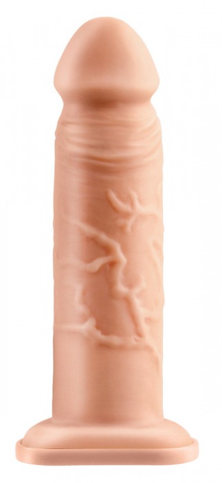Телесный реалистичный фаллоимитатор с полостью Silicone Hollow Extension - 20 см. - Pipedream - купить с доставкой в Долгопрудном