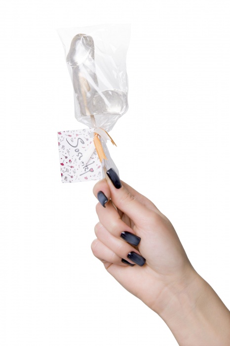 Прозрачный леденец в форме фаллоса со вкусом пина колады - Sosuчki - купить с доставкой в Долгопрудном