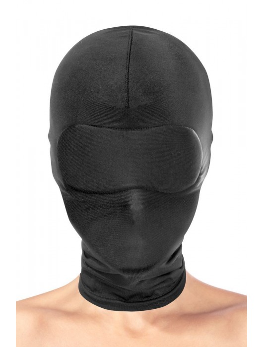 Сплошная маска-шлем с имитацией повязки для глаз - Fetish Tentation - купить с доставкой в Долгопрудном