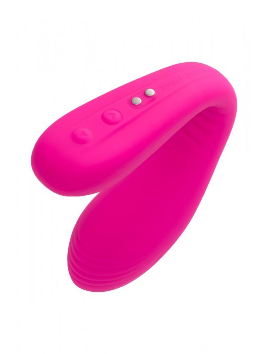 Ярко-розовый многофункциональный стимулятор для пар Dolce - Lovense