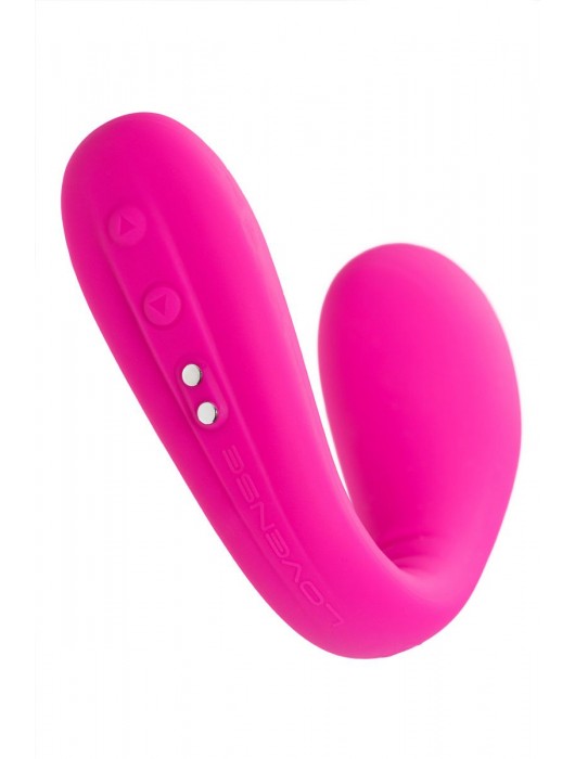 Ярко-розовый многофункциональный стимулятор для пар Dolce - Lovense