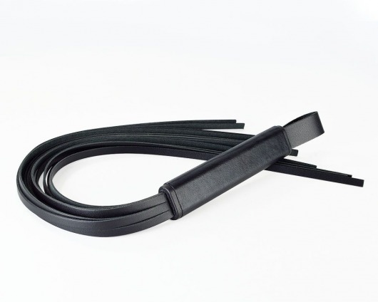 Черная кожаная плеть  Клео  - 60 см. - Sitabella - купить с доставкой в Долгопрудном