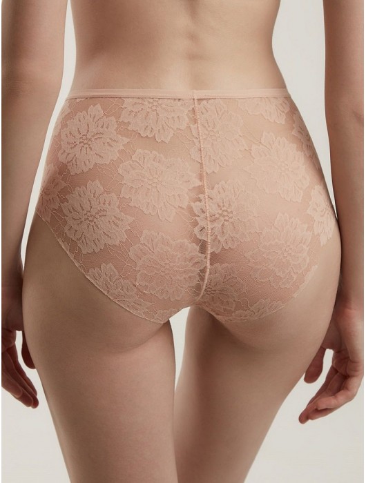 Высокие кружевные трусики Eva - Вибратор-реалистик №10 с усиками - 17 см. купить с доставкой