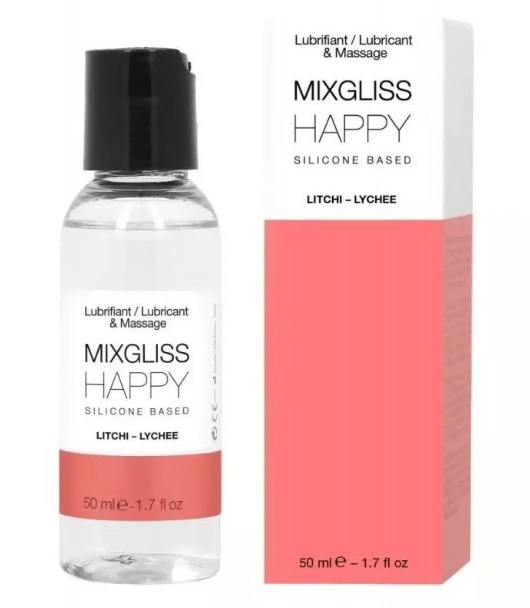 Смазка на силиконовой основе Mixgliss Happy - 50 мл. - Mixgliss - купить с доставкой в Долгопрудном