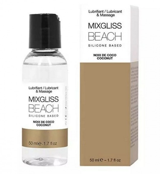 Смазка на силиконовой основе Mixgliss Beach - 50 мл. - Mixgliss - купить с доставкой в Долгопрудном