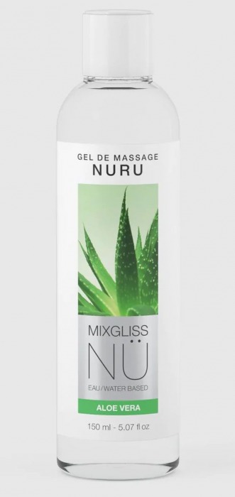 Массажный гель на водной основе Mixgliss NU Aloe Vera - 150 мл. - Mixgliss - купить с доставкой в Долгопрудном