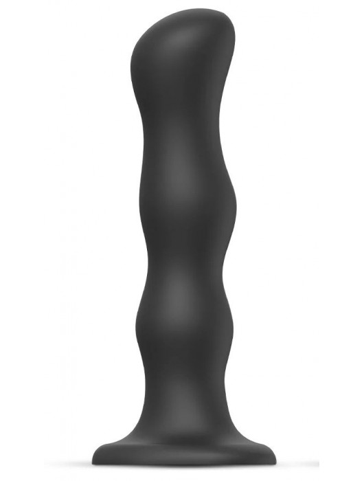 Черная насадка Strap-On-Me Dildo Geisha Balls size XL - Strap-on-me - купить с доставкой в Долгопрудном