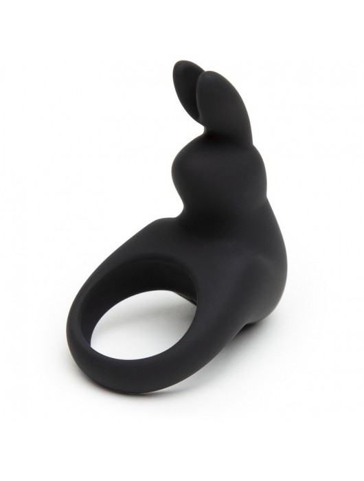 Черное эрекционное виброкольцо Happy Rabbit Rechargeable Rabbit Cock Ring - Happy Rabbit - в Долгопрудном купить с доставкой