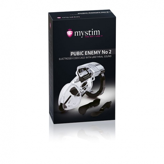 Пояс верности Pubic Enemy №2 с электростимуляцией уретры - MyStim - купить с доставкой в Долгопрудном