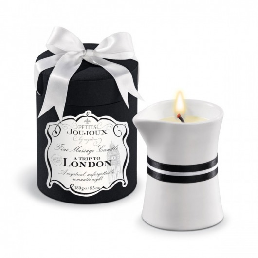 Массажное масло в виде большой свечи Petits Joujoux London с ароматом ревеня, амбры и чёрной смородины - MyStim - купить с доставкой в Долгопрудном
