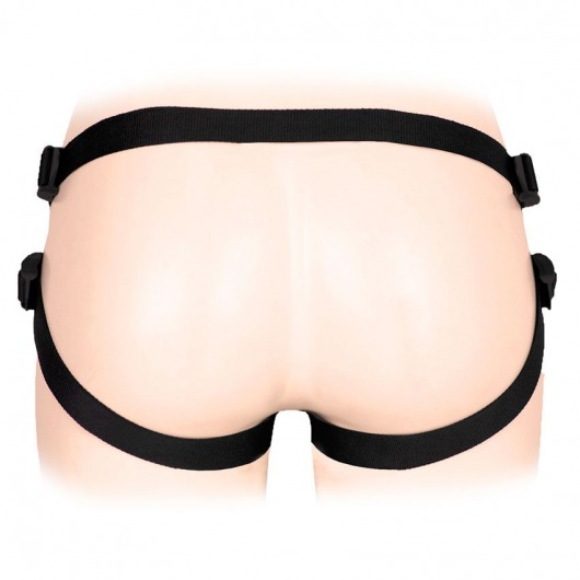 Черные трусики для страпона в комплекте с коннектором и насадкой - Notabu - купить с доставкой в Долгопрудном