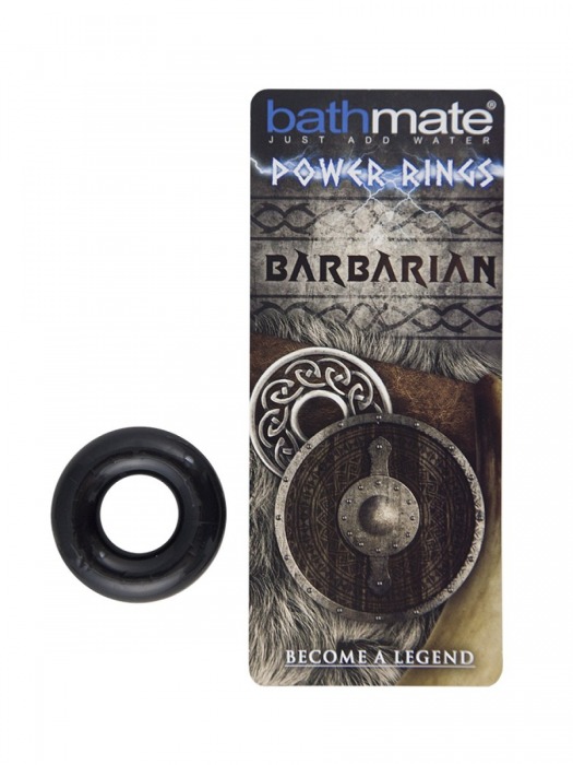 Чёрное эрекционное кольцо Barbarian - Bathmate - в Долгопрудном купить с доставкой