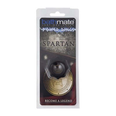 Чёрное эрекционное кольцо Spartan - Bathmate - в Долгопрудном купить с доставкой