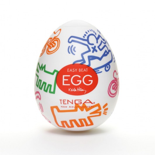 Мастурбатор-яйцо Keith Haring EGG STREET - Tenga - в Долгопрудном купить с доставкой