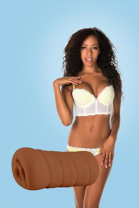 Коричневый мастурбатор-вагина BRIANNA - Dream Toys - в Долгопрудном купить с доставкой