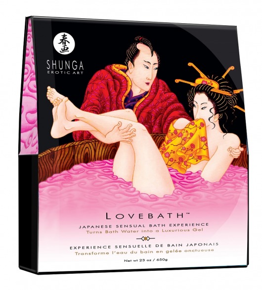 Соль для ванны Lovebath Dragon Fruit, превращающая воду в гель - 650 гр. - Shunga - купить с доставкой в Долгопрудном