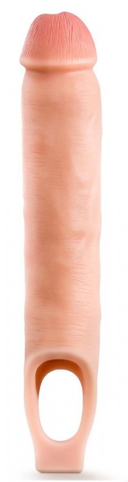 Телесная насадка-удлинитель 11.5 Inch Silicone Cock Sheath Penis Extender - 29,2 см. - Blush Novelties - в Долгопрудном купить с доставкой