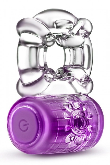 Фиолетовое эрекционное виброкольцо One Night Stand Vibrating C-Ring - Blush Novelties - в Долгопрудном купить с доставкой