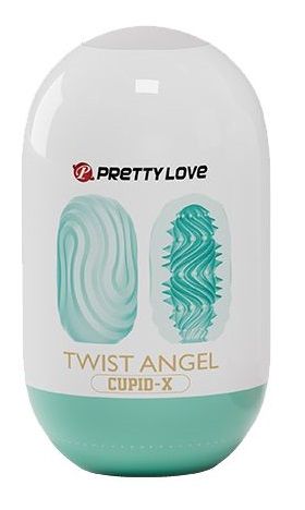 Бирюзовый мастурбатор-яйцо Twist Angel - Baile - в Долгопрудном купить с доставкой