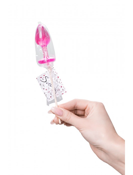 Розовый леденец  в форме анальной втулки со вкусом айриш крим - 29 гр. - Sosuчki - купить с доставкой в Долгопрудном