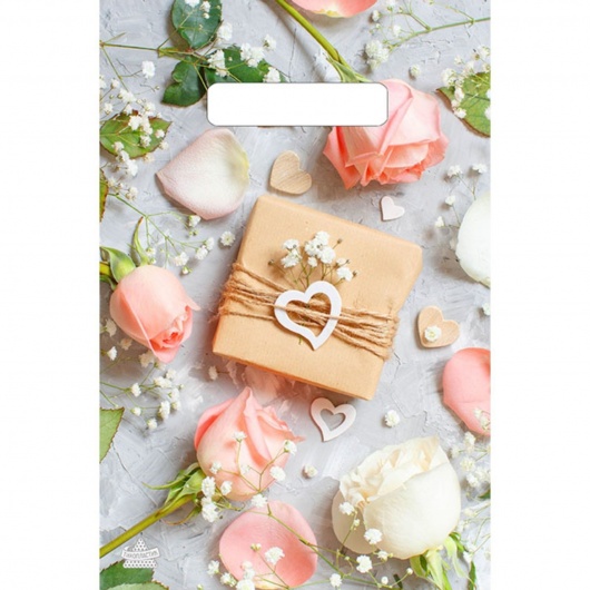 Полиэтиленовый пакет  Подарочек  с вырубной усиленной ручкой - 20 х 30 см. - Сима-Ленд - купить с доставкой в Долгопрудном