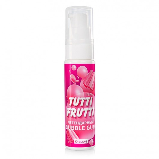 Интимный гель на водной основе Tutti-Frutti Bubble Gum - 30 гр. - Биоритм - купить с доставкой в Долгопрудном
