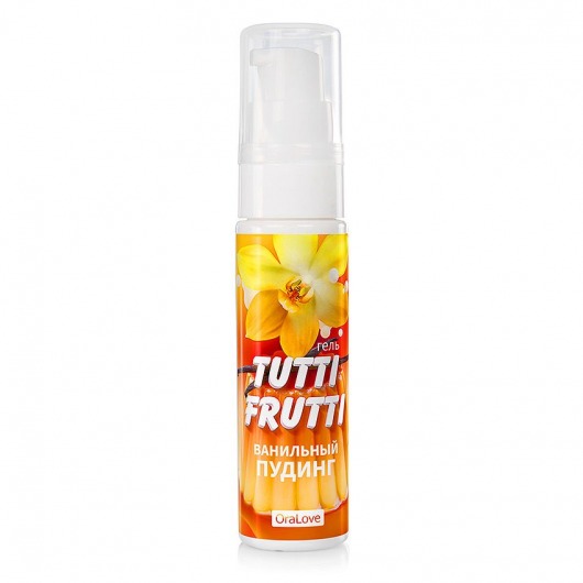 Интимный гель на водной основе Tutti-Frutti  Ванильный пудинг  - 30 гр. - Биоритм - купить с доставкой в Долгопрудном