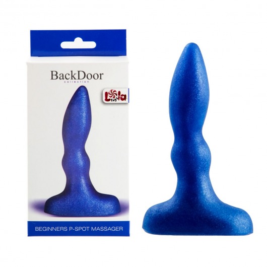Синий анальный стимулятор Beginners p-spot massager - 11 см. - Lola Games - в Долгопрудном купить с доставкой
