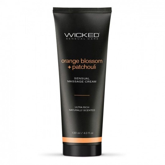 Массажный легкий крем WICKED Orange Blossom plus Patchouli - 120 мл. - Wicked - купить с доставкой в Долгопрудном