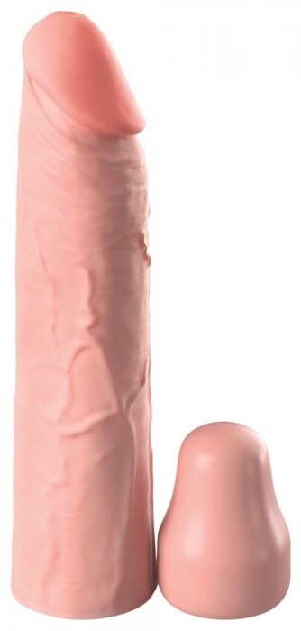 Телесная насадка-удлинитель 1 Inch Silicone X-tension - 17,8 см. - Pipedream - в Долгопрудном купить с доставкой