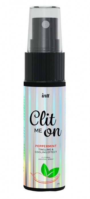 Клиторальный возбуждающий спрей Clit Me On Peppermint - 12 мл. - INTT - купить с доставкой в Долгопрудном