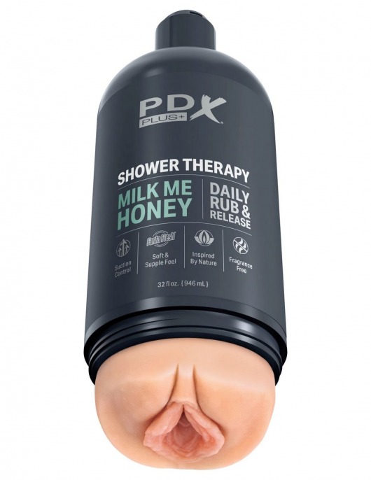 Телесный мастурбатор-вагина Shower Therapy Milk Me Honey - Pipedream - в Долгопрудном купить с доставкой