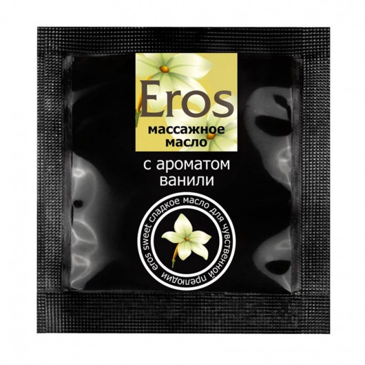 Саше массажного масла Eros sweet c ароматом ванили - 4 гр. - Биоритм - купить с доставкой в Долгопрудном