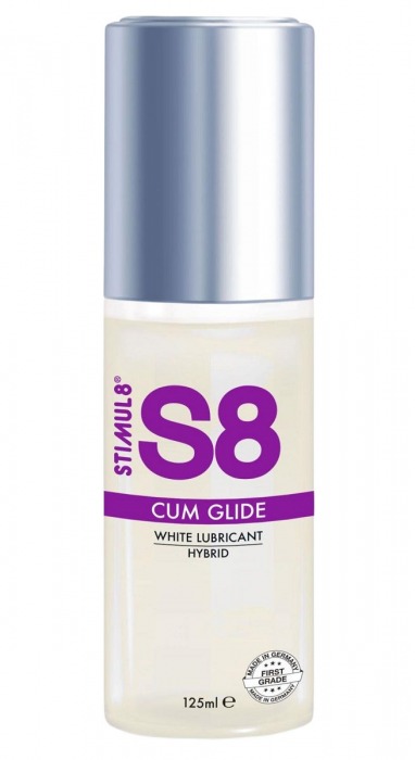 Гибридный лубрикант S8 Hybrid Cum Glide с консистенцией спермы - 125 мл. - Stimul8 - купить с доставкой в Долгопрудном