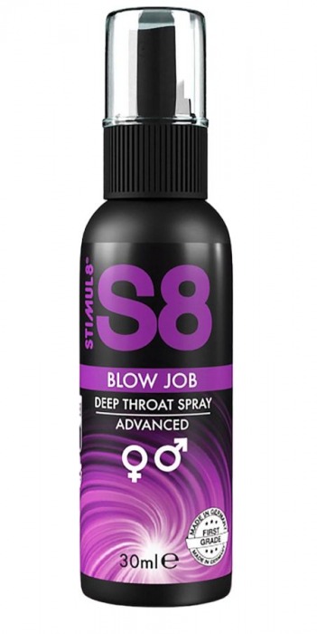 Лубрикант для орального секса S8 Deep Throat Spray - 30 мл. - Stimul8 - купить с доставкой в Долгопрудном
