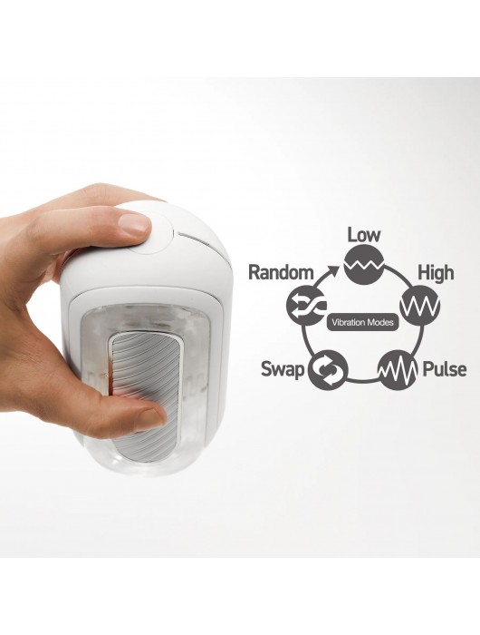 Белый мастурбатор Tenga Flip Zero Gravity с вибрацией - Tenga - в Долгопрудном купить с доставкой