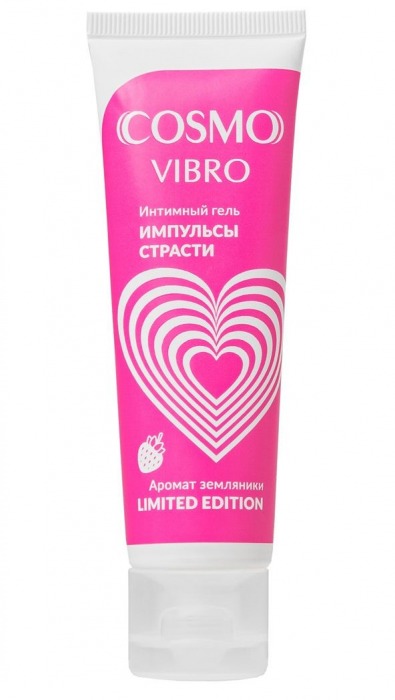 Возбуждающий гель на водно-силиконовой основе Cosmo Vibro с ароматом земляники - 50 гр. - Биоритм - купить с доставкой в Долгопрудном