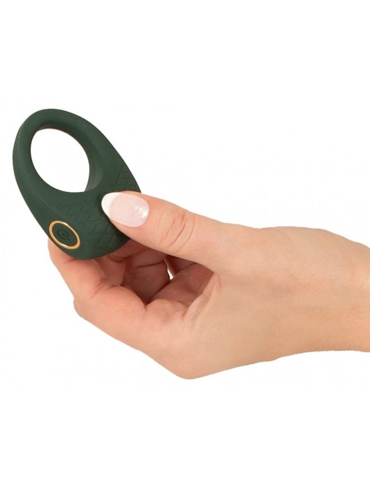 Зеленое эрекционное виброкольцо Luxurious Vibro Cock Ring - Orion - в Долгопрудном купить с доставкой