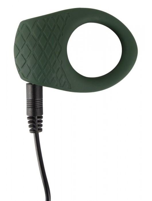 Зеленое эрекционное виброкольцо Luxurious Vibro Cock Ring - Orion - в Долгопрудном купить с доставкой