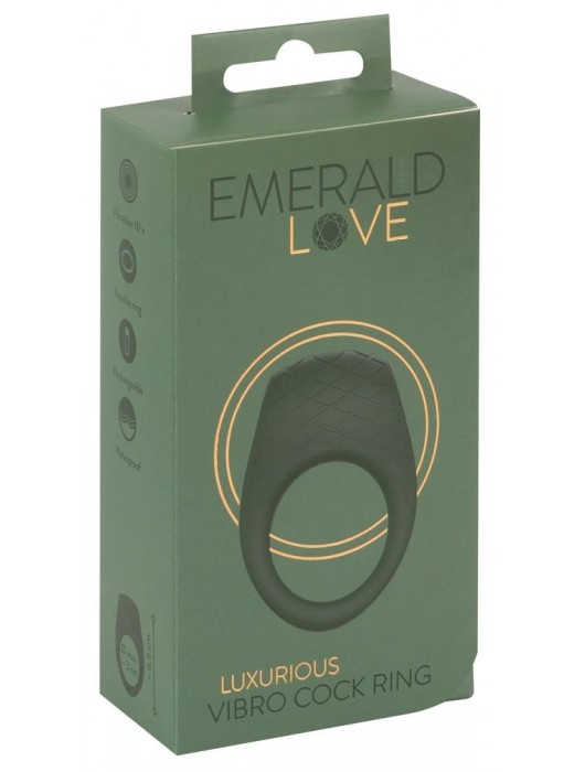 Зеленое эрекционное виброкольцо Luxurious Vibro Cock Ring - Orion - в Долгопрудном купить с доставкой