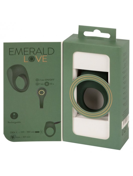 Зеленое эрекционное виброкольцо Luxurious Vibro Cock Ring - Orion - в Долгопрудном купить с доставкой