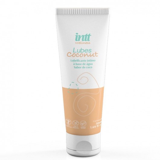 Лубрикант на водной основе Lubes Coconut с ароматом кокоса - 50 гр. - INTT - купить с доставкой в Долгопрудном