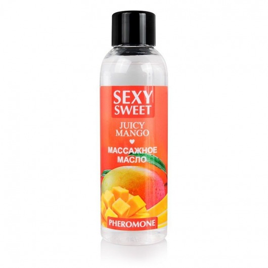 Массажное масло Sexy Sweet Juicy Mango с феромонами и ароматом манго - 75 мл. - Биоритм - купить с доставкой в Долгопрудном